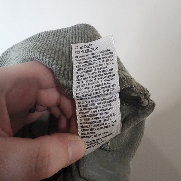 American Eagle Women XS Army Green Cargo Style Lyocell Comfy Grunge Jogger Pant - Picture 10 of 10